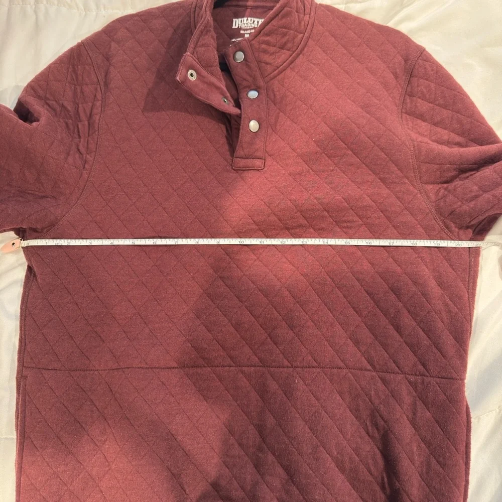 Duluth‎ Trading Co Men's Maroon Zip Up Sweater